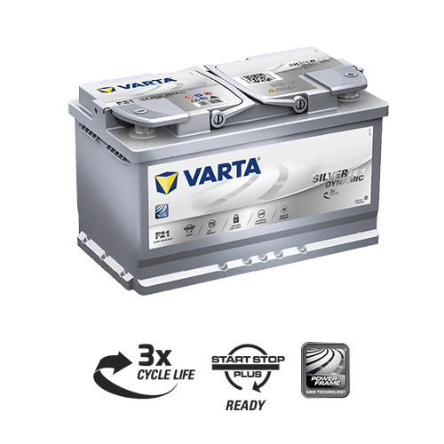VARTA Silver Dynamic  AGM  80 а/ч (обр.пол.) (580901)